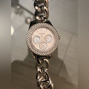Fossil silver womens watch